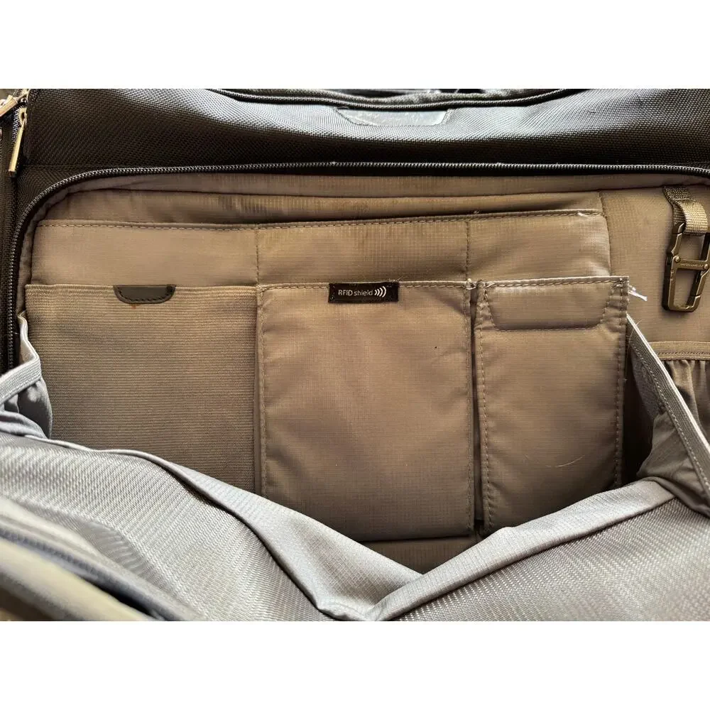 Briggs & Riley Telescope Handle Wheeled Expandable Brief Double Zipper Stackable